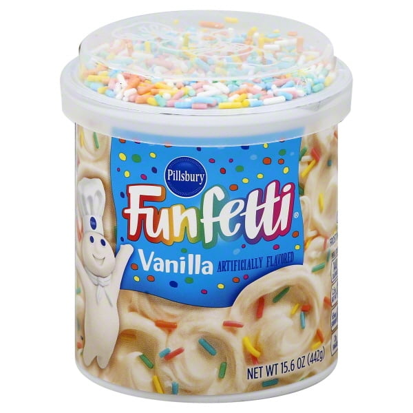 Pillsbury Funfetti Vanilla With Candy Bits Frosting, 15.6 Oz