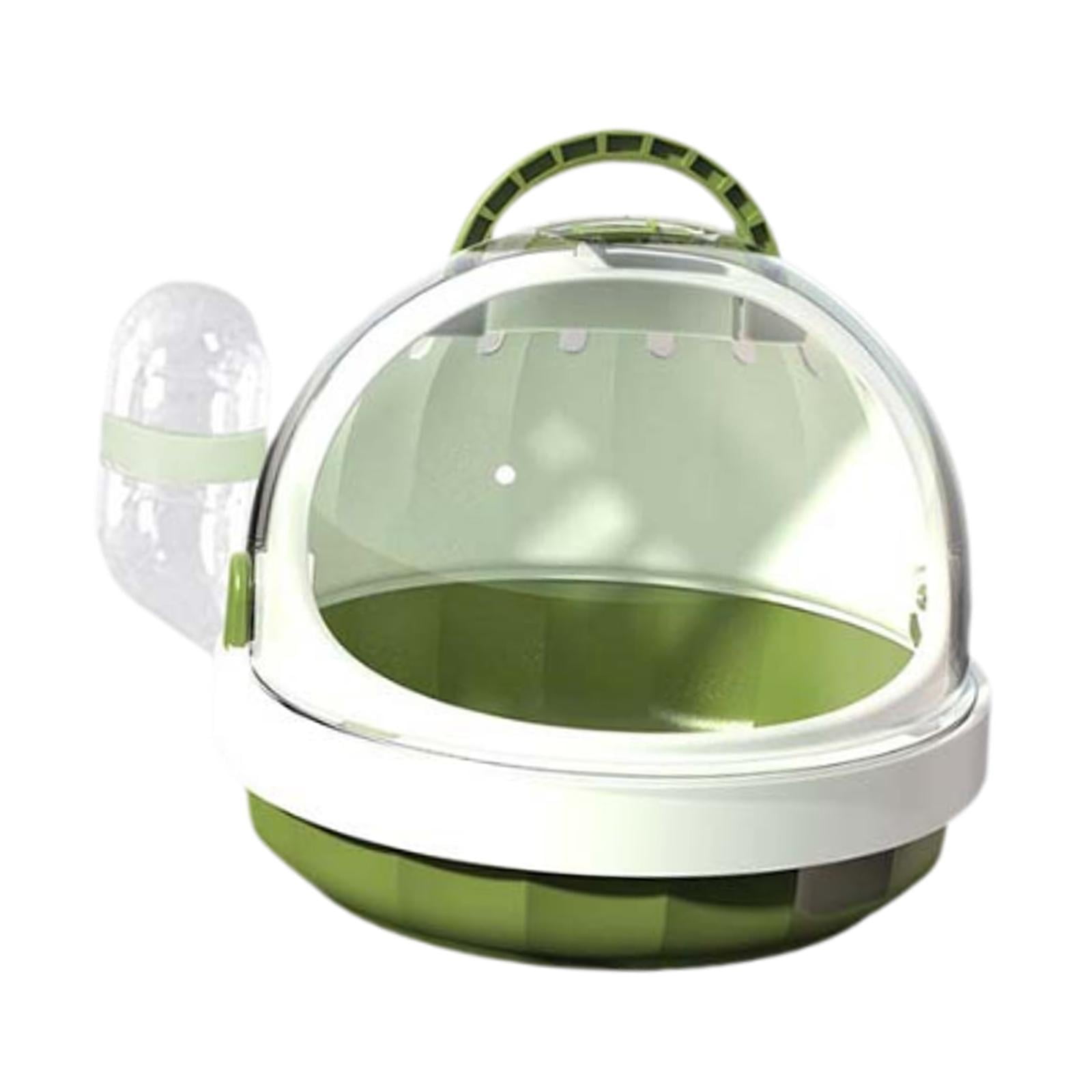 FITYLE Hamster Carrier Cage with Water Bottle Habitat Hamster Travel Carrier Pet Outgoing Cage for Chinchilla Hedgehog Dwarf Hamster green