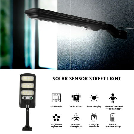 

240LED Solar Outdoor Lights Waterproof Solar Street Lights 180° Wide Angle Motion Sensor Outdoor Solar Powered Lights Security Garden Patio Wall Fence
