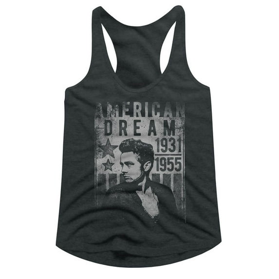 James Dean Dream Dark Gray Women's Racerback Tank Top