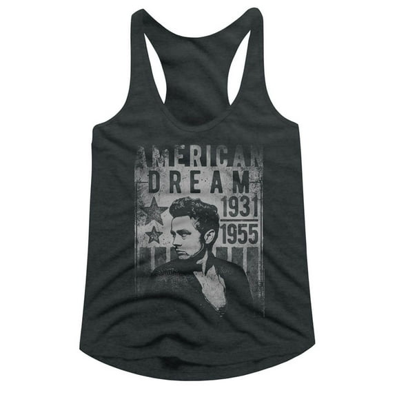 James Dean Dream Dark Gray Women's Racerback Tank Top