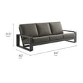 thumbnail image 4 of Lounge Sofa, Gray, Aluminum, Outdoor Patio Balcony Cafe Bistro Garden Hospitality Restaurant, Modern Contemporary, HB37968, 4 of 9