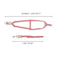 thumbnail image 4 of Unique Bargains Bunny Style Pet Leash Kit Durable Dog Leash Kit for Dog 47.24" Long Red, 4 of 6