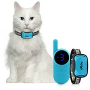 Exuby Small Cat Shock Collar with Remote, Designed for Training Cats, Prevents Unwanted Meowing, Scratching & Roaming, Sound, Vibration & Shock Modes, 9 Intensity Levels – Waterproof