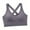 Gray, variant on Sports Bra High Impact Adjustable Criss Cross Back , Full Support for Large Bust No Bounce