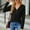Black, variant on WXLWZYWL Womens Long Sleeve Knit Sweaters Button Up Henley V Neck Collared Batwing Pullover Sweater Basic TeesCasual Loose Ribbed Jumper Tops