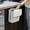thumbnail image 4 of Washranp Hanging Kitchen Trash Can with Lid Dry Wet Separation,Large Capacity Compost Bin for Counter Top or Under Sink Mountable Garbage Can for Bedroom Cabinet, 4 of 7