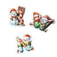 thumbnail image 4 of Acrylic 2D Christmas Snowman Letter Ornament - Hanging Decor For Christmas Tree, Festive Holiday Design, Lightweight Acrylic Material, Cute Snowman, K, 4in/10.16cm, 4 of 4