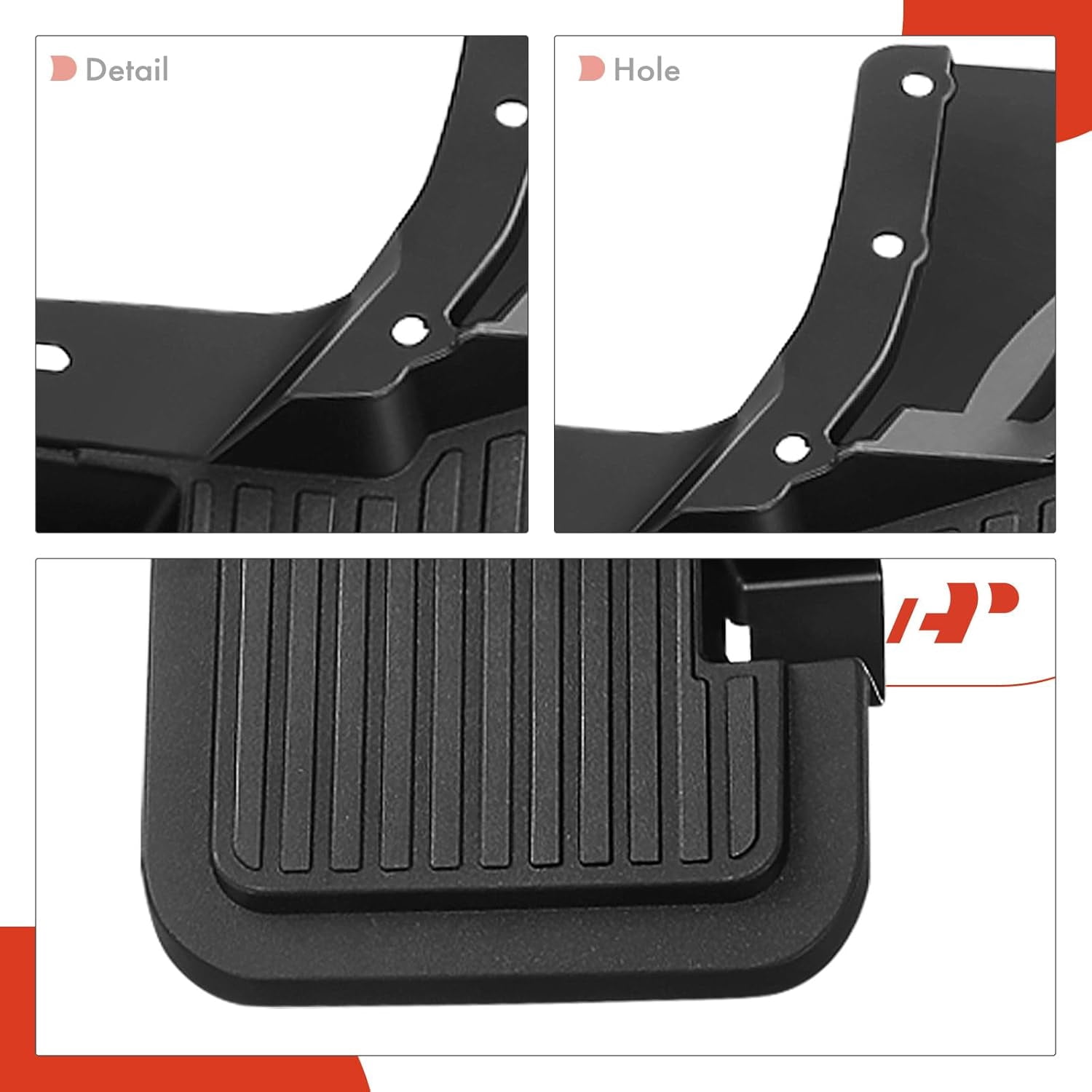 A-Premium Set of 4PCS Mud Flaps Splash Guards Mudflaps Mudguards with Hardware Kits Compatible with Ford Bronco 2021 2022 2023 2024, Front & Rear Driver and Passenger Side
