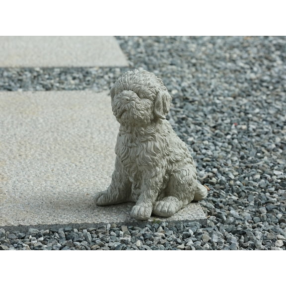 Hi-Line Gift Ltd 77131-C Tranquil Guardian Curled Sitting Dog Memorial Statue