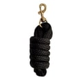 thumbnail image 1 of Cuerda de guía para caballos, enganche rápido para cabezada, rienda de entrenamiento, paseo, exhibición, correa resistente negro, 1 of 9