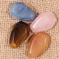 thumbnail image 5 of MATROOY 20pc Natural Hand Carved Healing Crystal Rose Quartz Crystal Coffin Stone Crafts-Orange Aventurine, 5 of 9