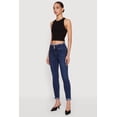 thumbnail image 2 of Women's Three Button Frayed Waistband Rolled Cuff Skinny Jeans, 2 of 4