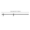 thumbnail image 2 of KFFKFF 10FT Sliding Barn Door Hardware Kit, Supports Up to 330 lbs, Fits Doors Up to 60 Inches Wide and 1-3/8 to 1-3/4 Inches Thick, Sturdy Track with I-Shape Roller, Black, 2 of 9
