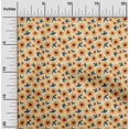 thumbnail image 2 of oneOone Polyester Spandex Light Beige Fabric Floral Retro Sewing Material Print Fabric By The Yard 56 Inch Wide, 2 of 5