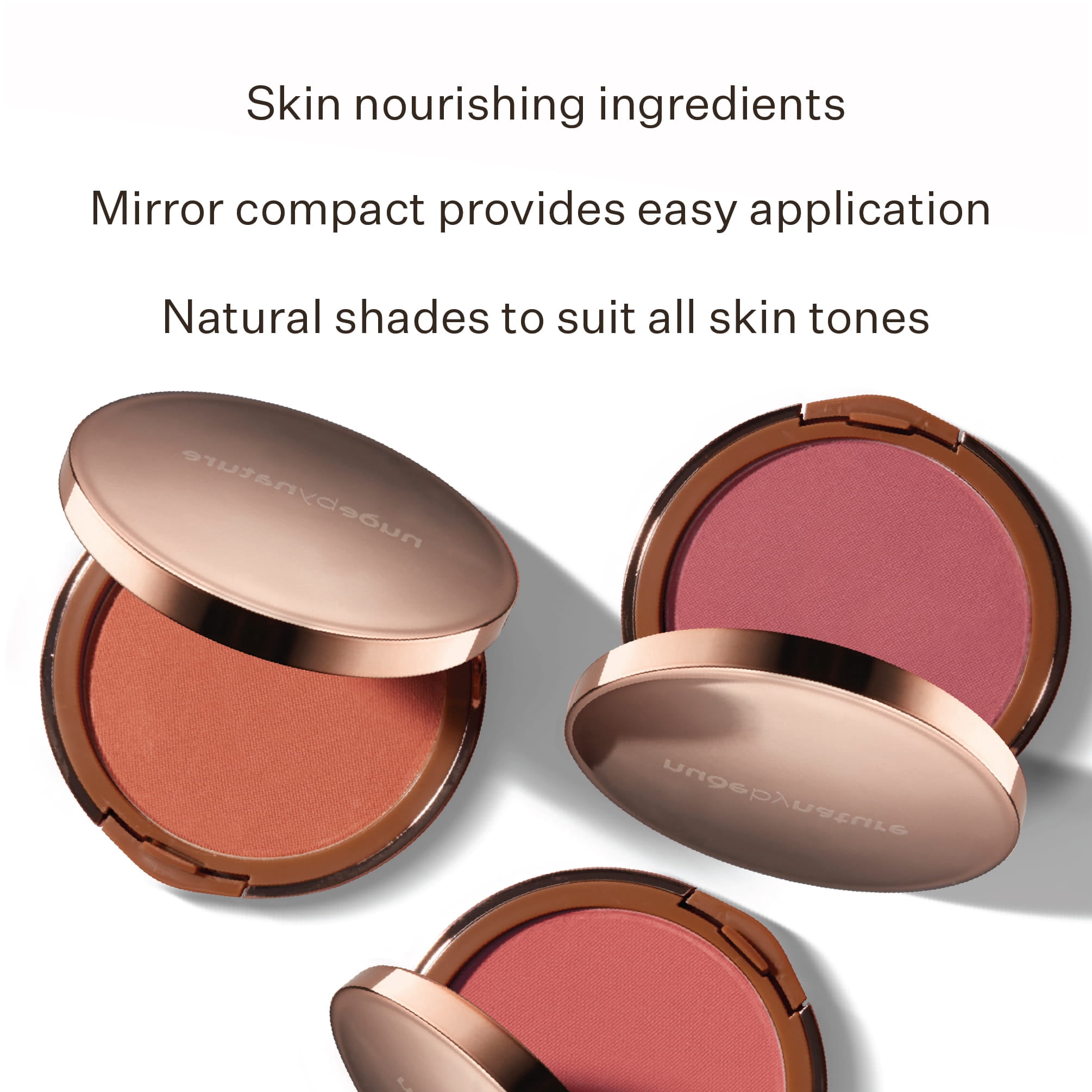 Nude by Nature Cashmere Pressed Blush, 01 Soft Coral