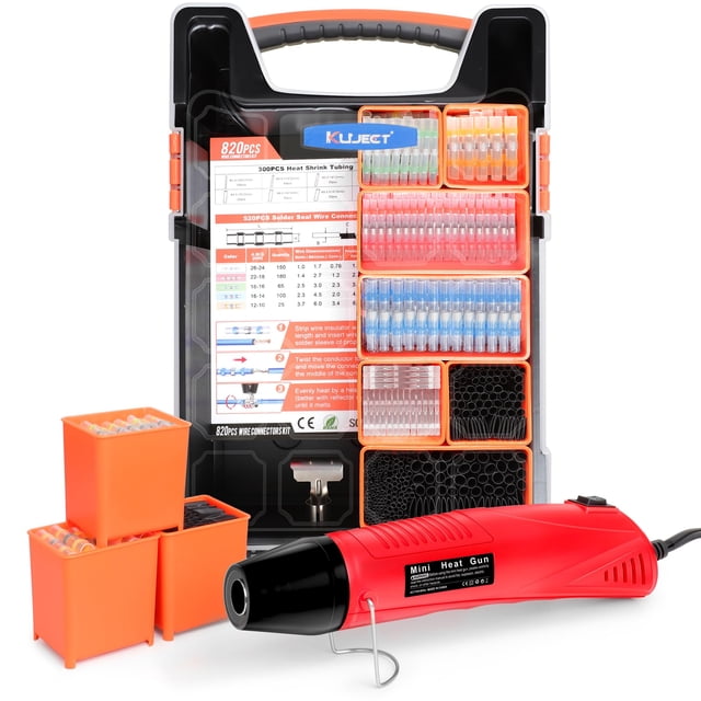Kit de conectores de alambre y tubos termorretráctiles para soldadura | Kuject
