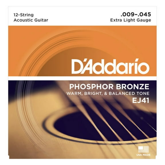 Strings,Acous Set PhosBrz 9-45 ExLt 12st