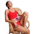 thumbnail image 3 of Top de Bikini CRZ YOGA en V Ajustable Rojo Profundo Talle Pequeño, 3 of 4