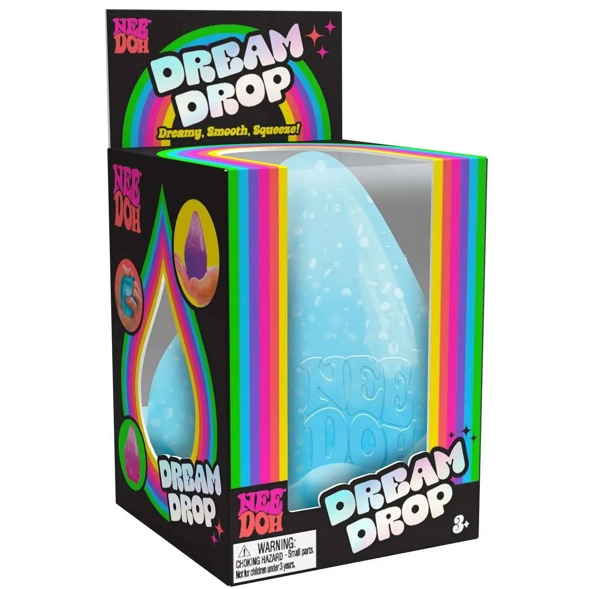 NeeDoh The Groovy Glob Dream Drop Stress Balls (3 PACK) Blue, Pink, Purple