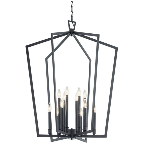 Kichler 43496 Abbotswell 12 Light 30" Wide Taper Candle Chandelier