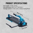 thumbnail image 3 of 32-Inch Manual Tile Cutter for Porcelain and Ceramic Tiles Tungsten Carbide Wheel Infrared Positioning Durable Aluminum Frame Anti-Skid Feet for Workshops and Industrial Use, 3 of 8