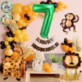 thumbnail image 3 of Set de cumpleaños PEUTIER con globos de aluminio con forma de animal selvático, 10 unidades, 3 of 7