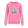 thumbnail image 6 of Women's Crewneck Christmas Sweatshirts Top Fashion Cute Xmas Tree Printed Shirts Pullover Winter Long Sleeve Sweaters Loose Plus Size Blouses Tops, 6 of 6