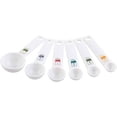 thumbnail image 6 of Fox Run Measuring Spoon Set 6 Piece White Plastic with Ring, 6-Pack, 6 of 10
