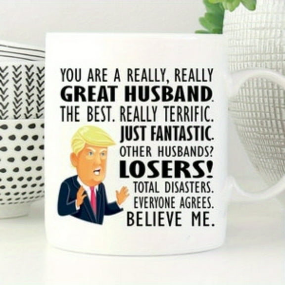 1pc, Funny Husband mug Birthday gift for Him, Christmas Gifts for Husbands, Anniversary Gifts for Men, Fathers Day Coffee Cup for Hubby