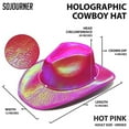 thumbnail image 3 of Txlixc Sombrero de vaquero femenino con decoración brillante Txlixc  moda, 3 of 4