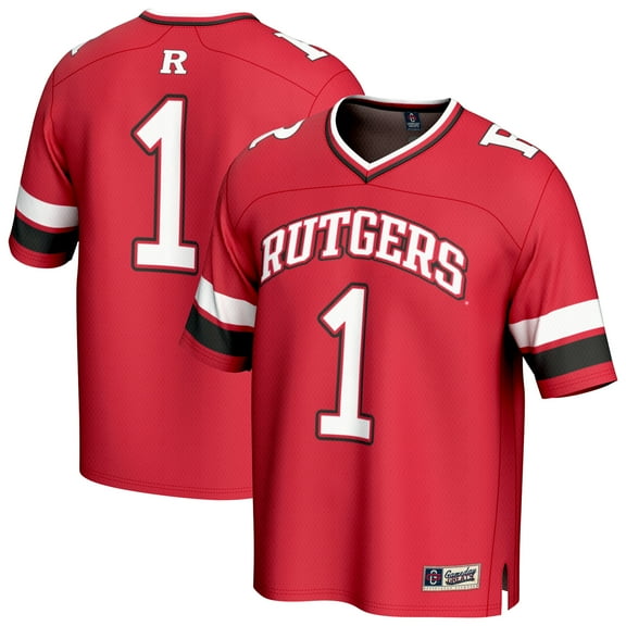 Unisex GameDay Greats #1 Scarlet Rutgers Scarlet Knights Lightweight Collegiate Football Fashion Jersey
