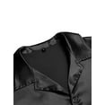 thumbnail image 5 of DYMADE Men's Shiny Disco Short Sleeve Casual Shirt Top, 5 of 5