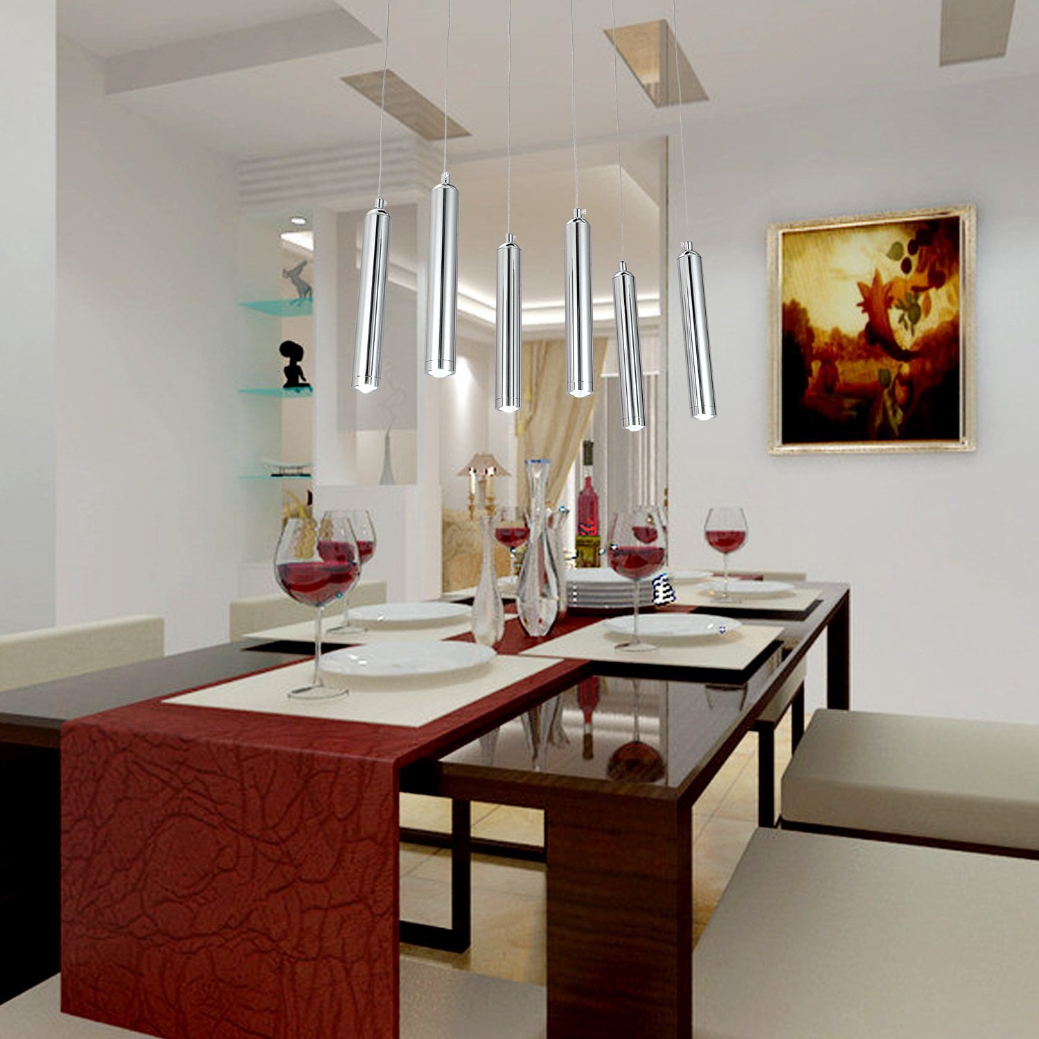 6-Light Modern LED Simple And Elegant Chandelier