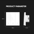 thumbnail image 2 of Amdohai Wireless Wi-Fi Smart Switch Light Switch Push Button ZigBee Switch, 2 of 7