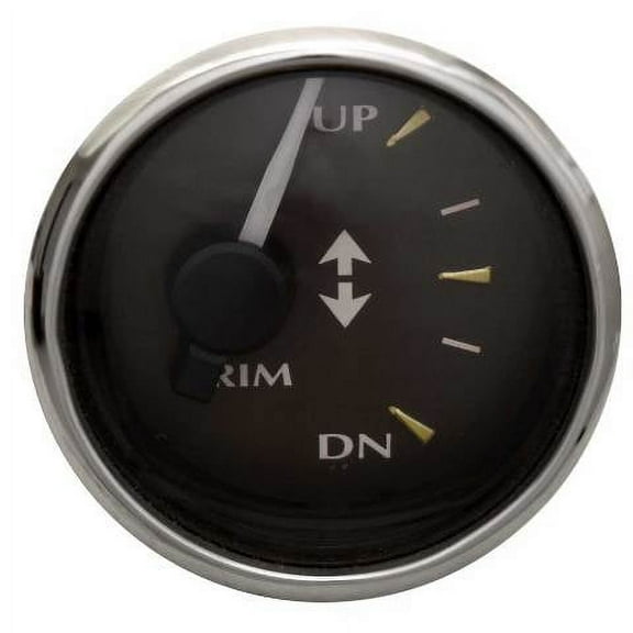 Faria Boat Trim Gauge GP7522A | Maxum Mercury 2 Inch Silver Pewter