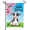 Garden Flag-4, variant on Hello Spring Dinosaur Garden Flag 12×18in Double Sided Cute Tyrannosaurus Rex Cherry Blossom Weatherproof Decor For Outdoor Porch Lawn Patio