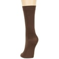 thumbnail image 6 of 7BIGSTARS KINGDOM Women's Bamboo Dress Socks - 4 Pack Large - Casual Crew Calf - Sock Size 10-12 Shoe Size 8-12 L Brown, 6 of 9