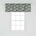 thumbnail image 2 of Ambesonne Abstract Window Valance, Horizontal Waves Dots, 54" X 18", Multicolor, 2 of 3