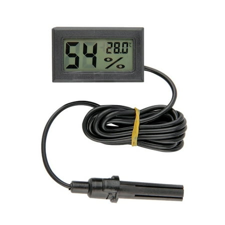Mini Small Digital Electronic Temperature Humidity Meters Gauge Indoor Thermometer Hygrometer LCD Display Fahrenheit (℉) for Humidors, Greenhouse, Garden,