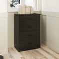thumbnail image 2 of Mainstays Classic 4 Drawer Dresser, Black Oak, 2 of 19