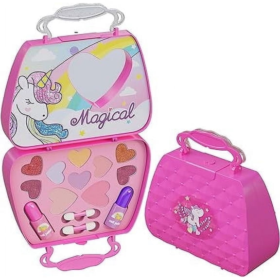 Unicorn Kids Makeup Kit For Girls, 14 Pieces Set, Washable, Non Toxic