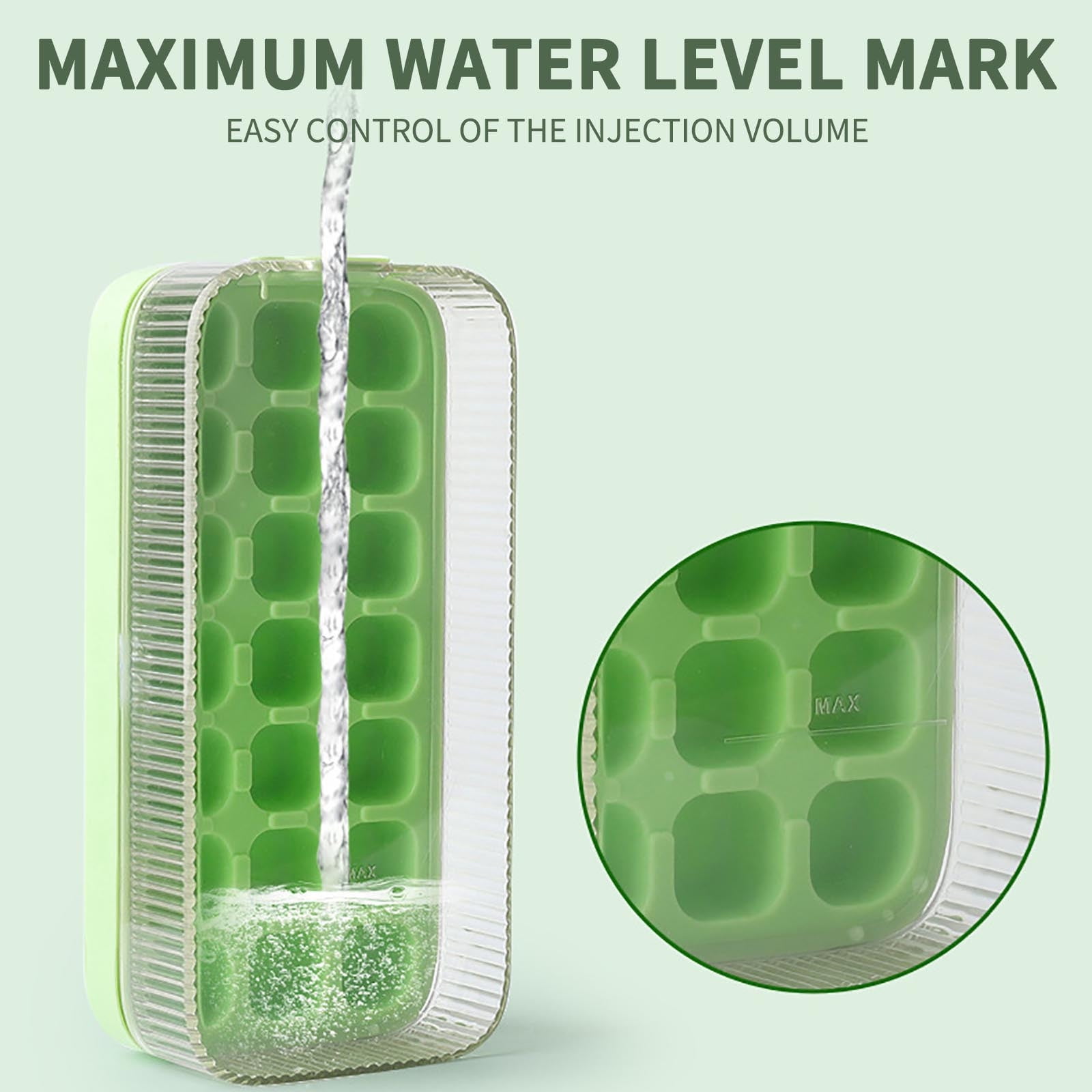 Ice Tray Summer Household Ice Box Ice Maker Ice Cubes Molds Self Made Ice Cubes Press Type Household Water Filled Ice Storage Ice Making Box