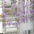 thumbnail image 3 of Pompotops Clearance Sales Peony Sheer Curtain Window Voile Drape Valance 1 Panel Fabric, 3 of 6
