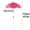 Hot Pink, variant on Plant Umbrellas for Outdoor,25.5" Dia Sunshade Area With 43" Height Garden Umbrella Shade for Potted Plant,Metal Ground Insertion Sunshade Garden Umbrella For Planters Potted Plants Shade For Summer