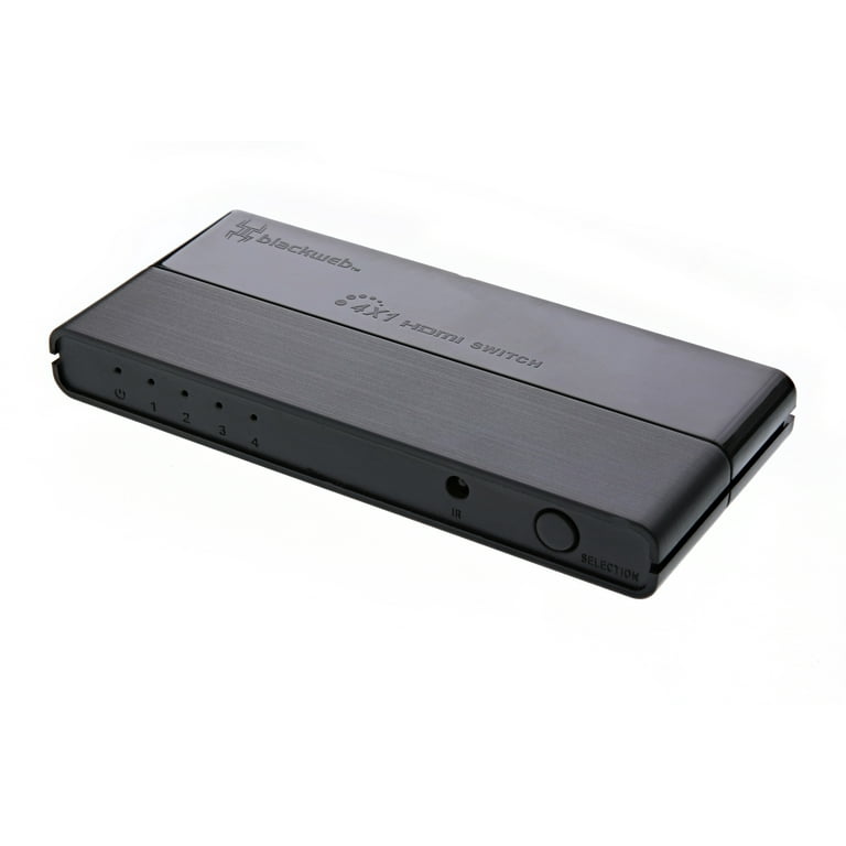 Blackweb 4-Device HDMI Switch with Remote Control, Connect 4