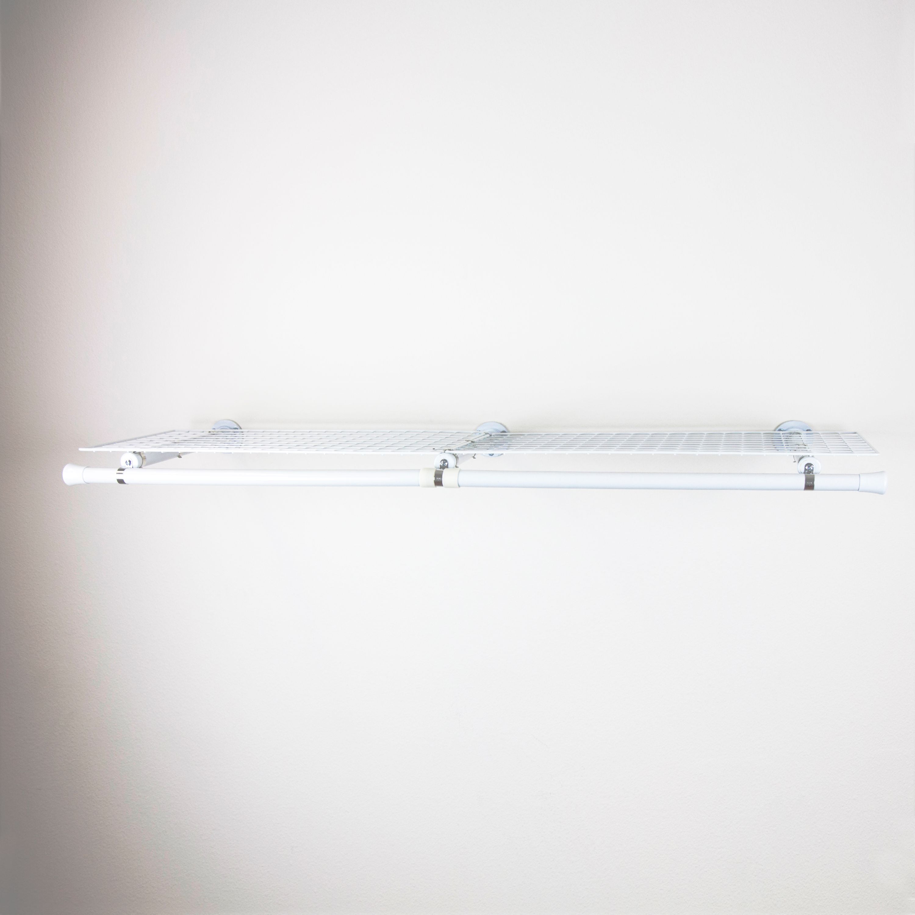 Central Design Products 14"W x 48"D 1-Shelf Wall Shelf Unit, White