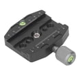 thumbnail image 3 of Tripod Head Plate Adapter, Easy To Use Quick Release Plate With Built In Bubble Level For Photography, 3 of 8