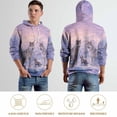thumbnail image 6 of LAOLIUSN Men’s Wolf Pack 3D Graphic Hoodie, All-Over Print Pullover Sweatshirt, Sizes S–4XL, 6 of 7