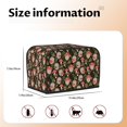 thumbnail image 5 of Picia Edgehog and Mushrooms Print 2 Slice Toaster Cover , Toaster Protector Dustproof Kitchen Appliance Cover, Kitchen Appliance Dustproof Protector, 5 of 7